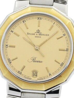 Baume & Mercier Riviera 5131.3 Date gold Dial Quartz Men's Watch_968086